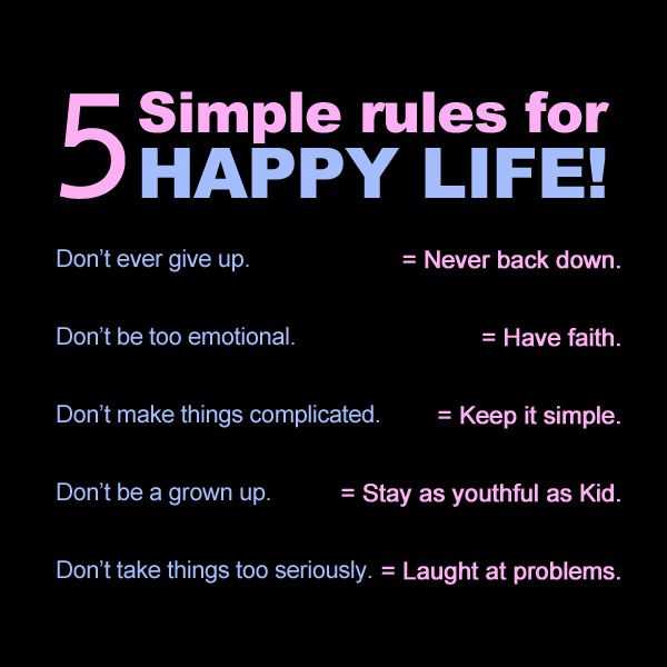 Inspirational Quotes About Life Quote Life 5 Simple Rules For Happy Life Boom Sumo