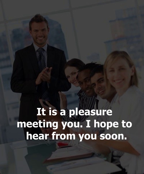 nice to meet you quotes for pleasant meeting