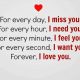 Forever, I Love You Every Day, Never I Miss You - Short Quotes about Love