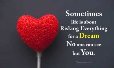 Dreams Quotes Sometimes life risking everything for Inspirational life Quotes