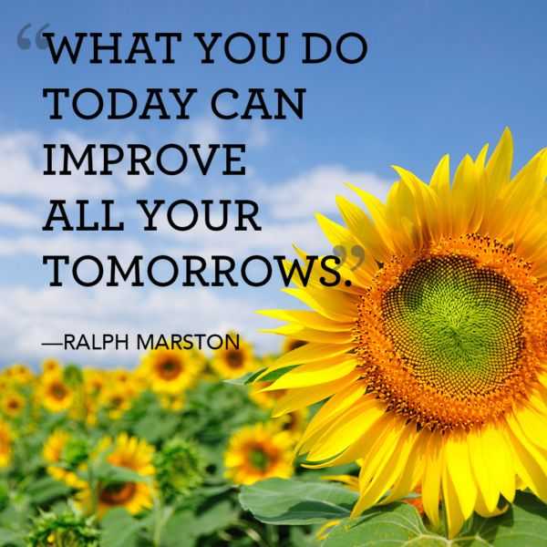 Inspirational quotes about Positive thoughts Today What You Do Improve It