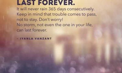 Inspirational Quotes Of the Day No Storm Can Last Forever Your Life