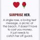 Love Quotes of the Day Love Sayings 'Surprise her Single Rose