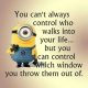 Best funny quotes You Can't Control Who In Your life, You Can