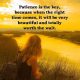 Inspirational life Quotes Patience Is The Key, Worth to Wait For Right Times