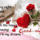 Good Night Quotes Every Night I Think Of You