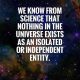 Positive Quotes We Know From Science That Nothing
