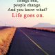 Inspirational Life Quotes You Know What Life Goes on