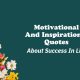 Motivational And Inspirational Quotes About Success In Life