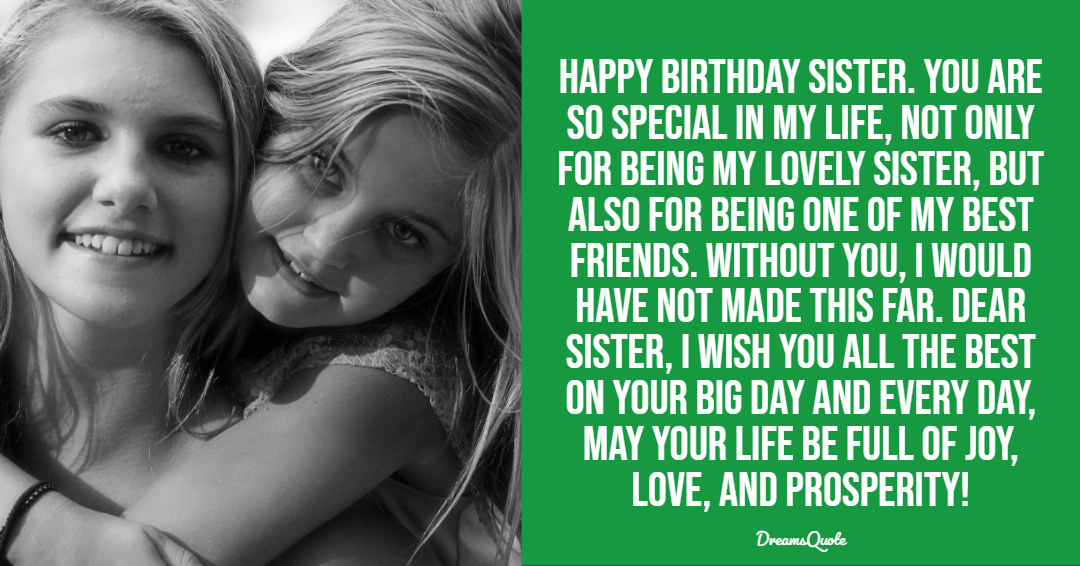 110 Best Happy Birthday Sister Quotes Wishes