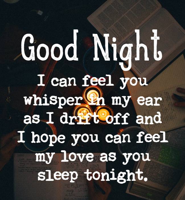 romantic good night for boyfriend