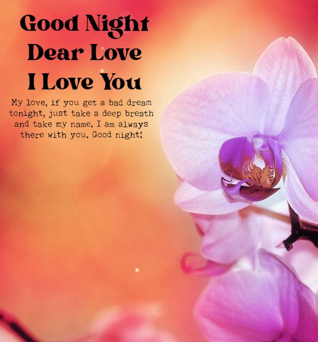 good night letter for her with sweet love i love you