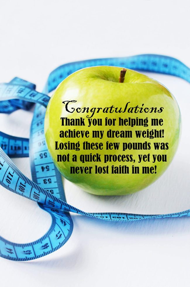 congratulations for weight loss