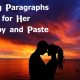 Long Paragraphs For Her Copy And Paste Paragraphs for Love | Copy And Paste Cute Paragraphs For Her, Cute Paragraphs to Send to Your Girlfriend, Romantic Long Paragraphs for Her – Wife