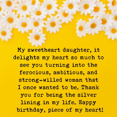 heartfelt birthday messages for daughter from mom
