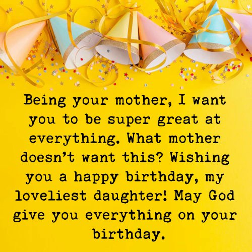 heartwarming birthday wishes for daughter from mom