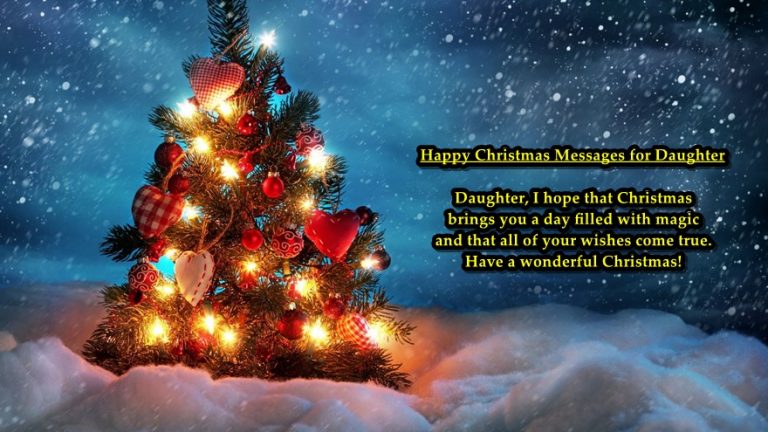 Christmas Messages for Daughter Happy Christmas Daughter