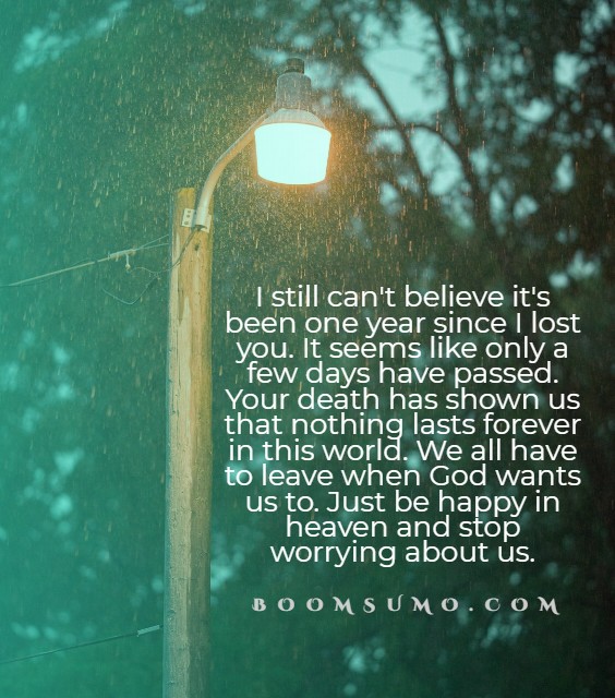 the first anniversary to create a meaningful tribute