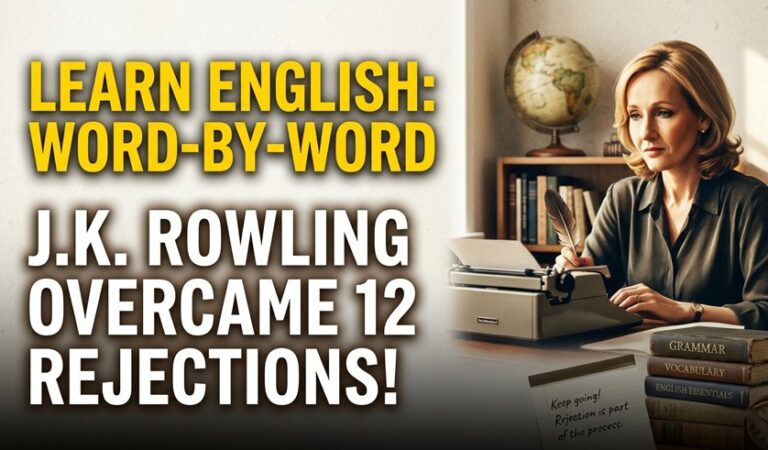 How J. K. Rowling overcame 12 rejections | Learn English Word-by-Word