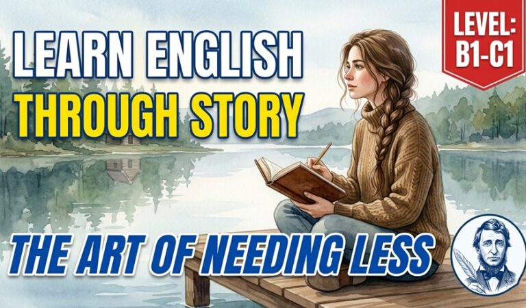 The Art of Needing Less | Learn English Through Story (Level: B1-C1) – Thoreau’s Secret