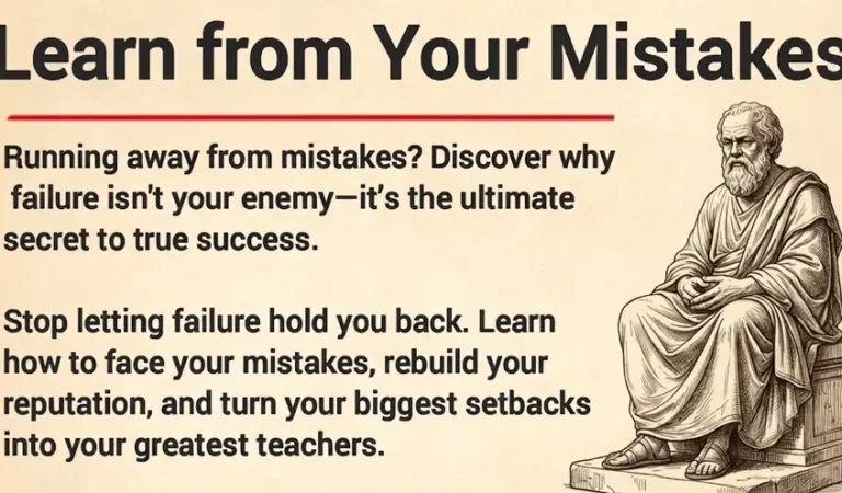 Failure is Your Best Teacher: How to Learn from Your Mistakes