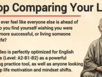 Stop Comparing Your Life Graded Reader Learn English Through Story Motivation Listening Practice