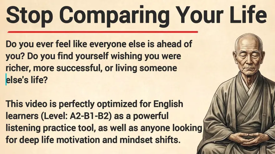 Stop Comparing Your Life Graded Reader Learn English Through Story Motivation Listening Practice