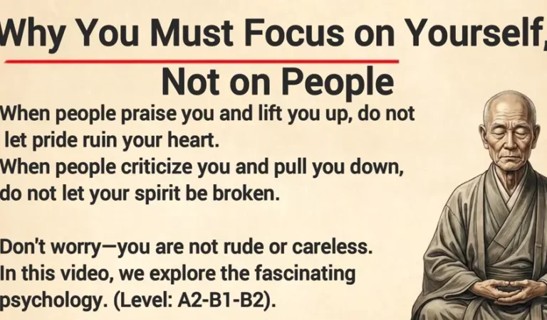 Why You Must Focus on Yourself, Not on People | English Graded Reader