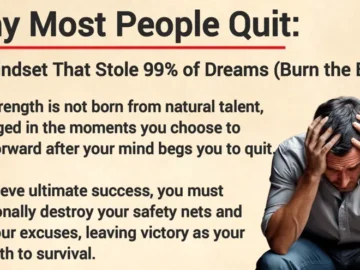 Why Most People Quit The Mindset That Stole 99% of Dreams Burn the Bridge Graded Reader