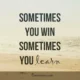 Inspirational quote text overlaid on a vintage-toned beach photograph. Inspirational Quote on Growth and Resilience encouraging message about reframing failure as a learning opportunity